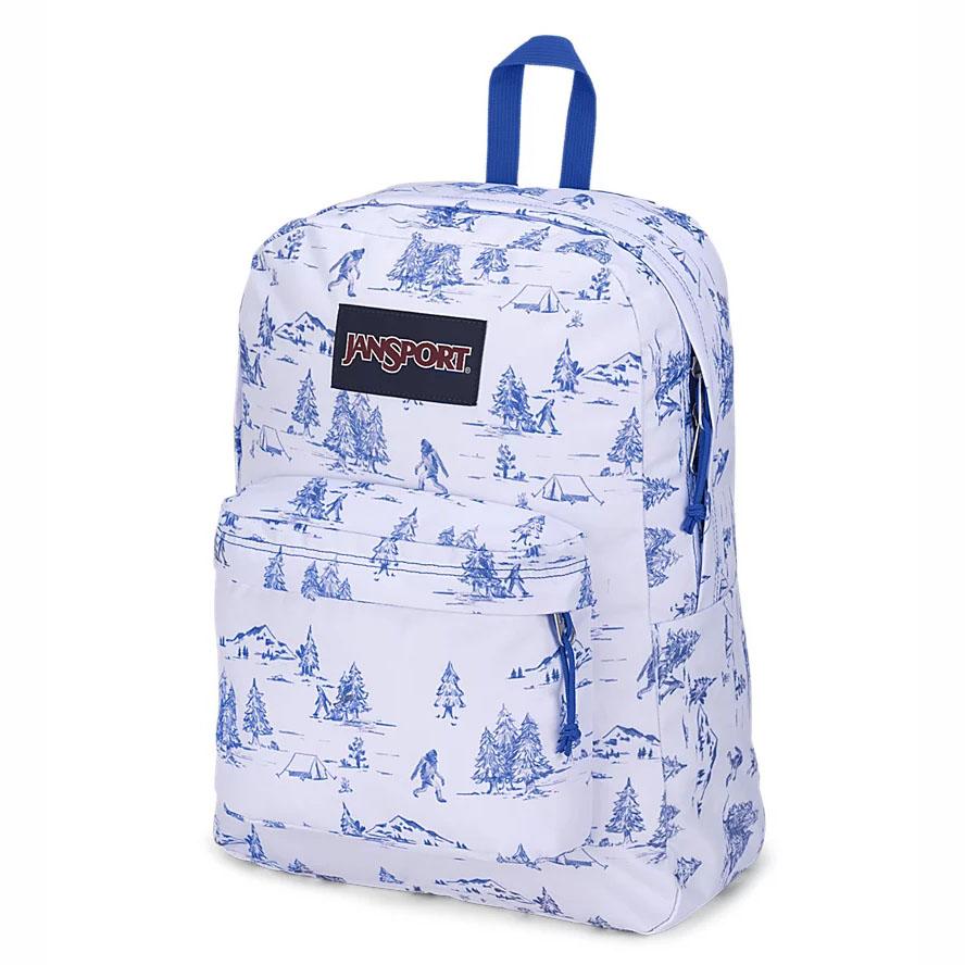 Sac à Dos Ordinateur JanSport SuperBreak? Plus Blanche Bleu | BWH-19470803